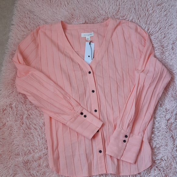 Treasure & Bond Tops - 3 for $30. Tie back, button down front shirt